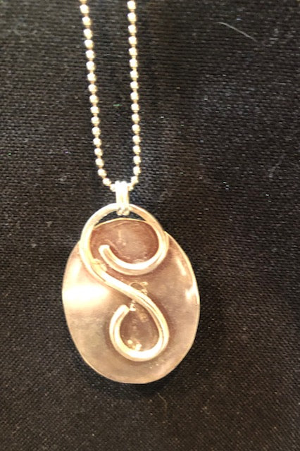 Silver and Agate necklace