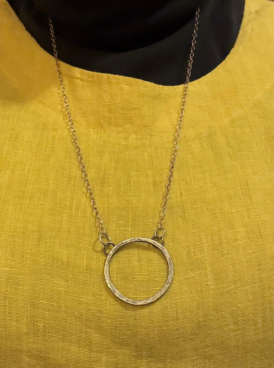 Sterling silver ring necklace